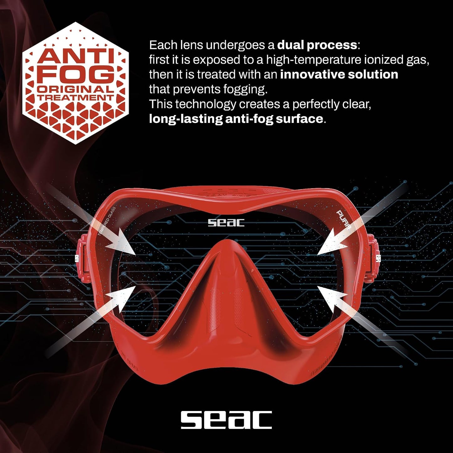 SEAC PURA ANTIFOG MASK